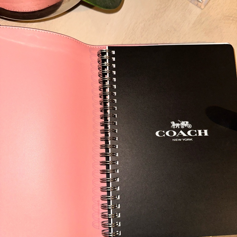 Coach Pink Signature Notebook - Picture 2 of 3
